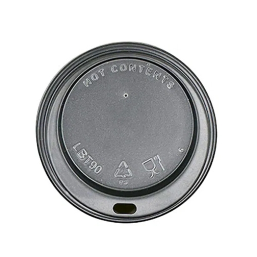 Picture of Case Lid Black Sip Thru 12oz 100s x10