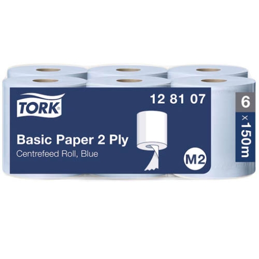 Picture of Centrefeed 2 ply Blue 150metre TORK M2 x6