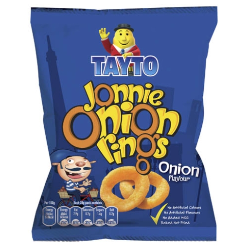 Picture of Jonnie Onion Rings Tayto 28g x50