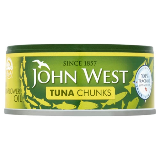 Picture of JWEST Tuna Chunks  Oil 145g x12