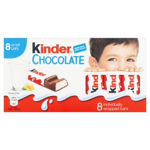 Picture of Kinder Choc Bar T8 (100g) 8Pk x10