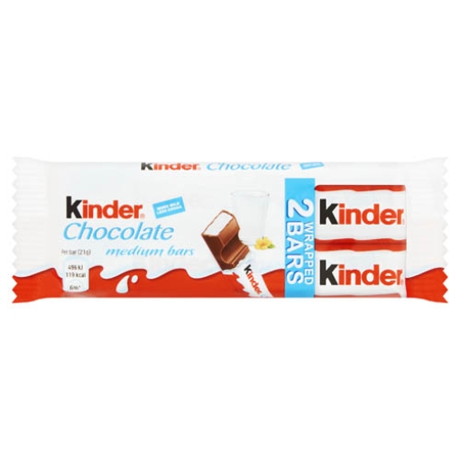 Picture of Kinder Choc T2Medium Snackbar 2Finger 42g x24