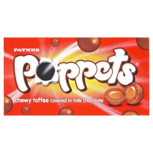 Picture of Poppets Toffee Milk Choc Carton Paynes 39g x36