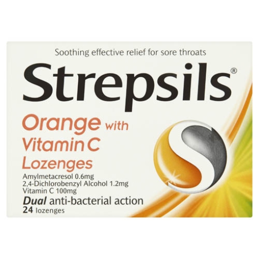 Picture of STREPSILS Orange with Vitamin C 24s x12