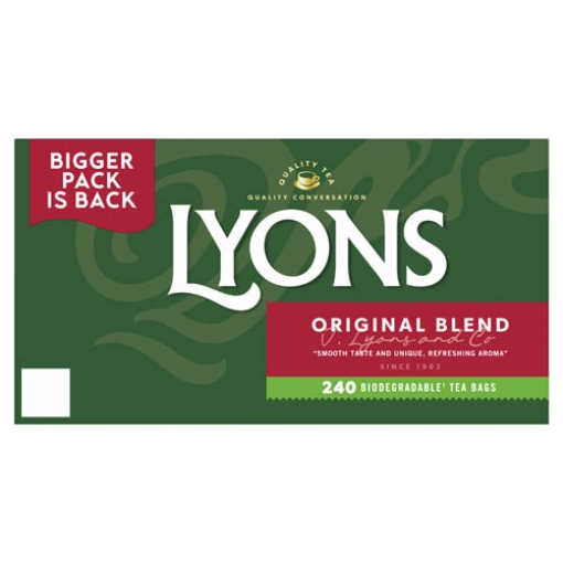 Picture of Lyons Green Tea Bags (Original) 240s  X4