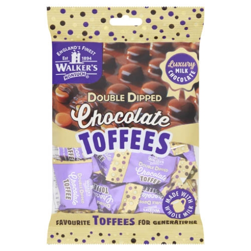 Picture of Bags Walkers NonSuch DblDip Choc Toffees 135g x12