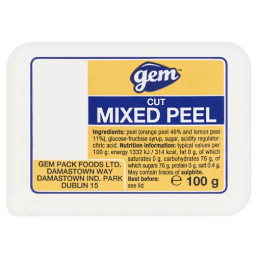 Picture of Gem Mixed Peel Cut 100g x16