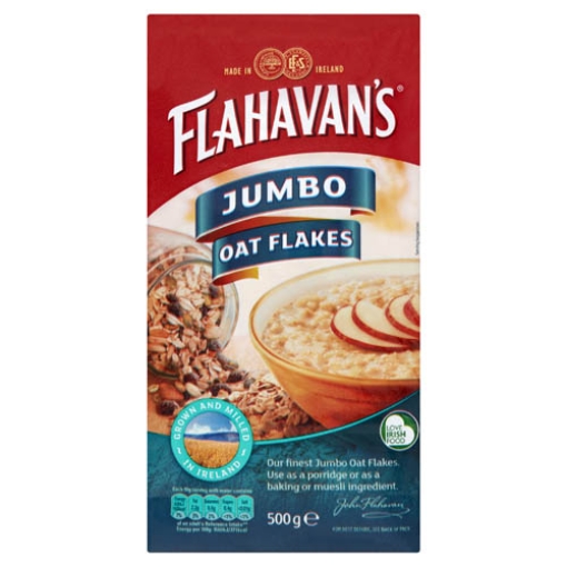 Picture of Flahavan Jumbo Oatflakes 500g x12