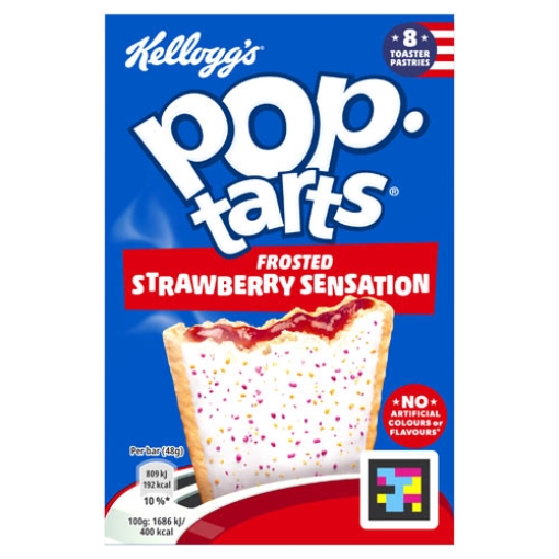 Picture of Kelloggs Pop Tarts Strawberry (48g x8) x6