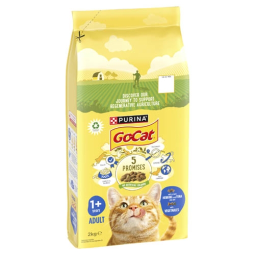 Picture of Go Cat Adult Tuna Herring Veg 2kg x4