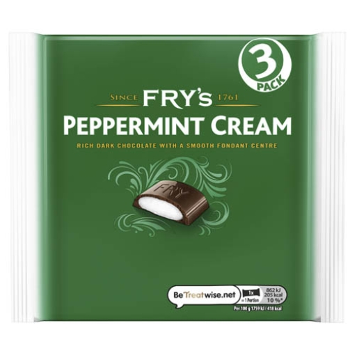 Picture of Frys Peppermint Cream Green MULTI 147g 49gx3pk x16
