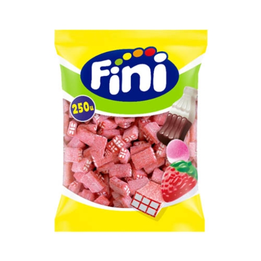 Picture of Fini 5c Bags Strawberry Bricks (Yellow Bag) x250