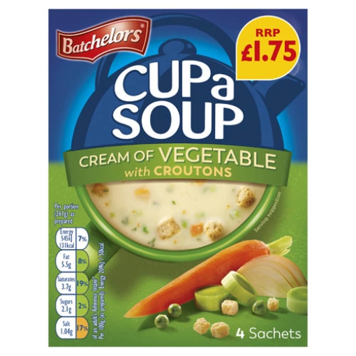 Picture of Batch(UK) CupASoup CreamofVeg crouton PM£1.75 122g