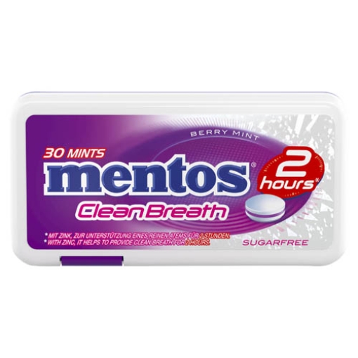 Picture of Mentos Clean Breath Mints Berry 21g x12