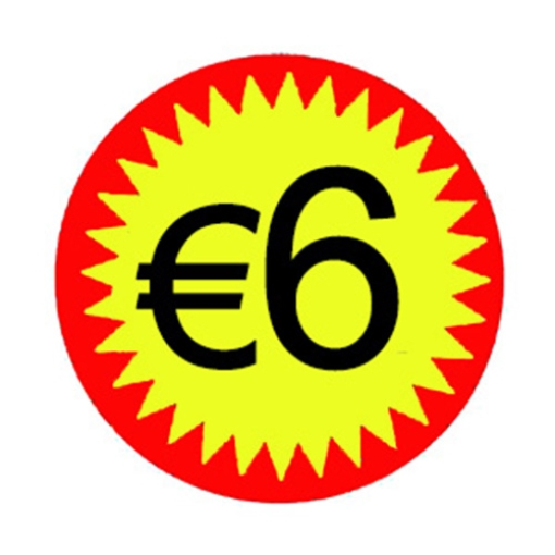 Picture of Labels Flashed €6 (1000) x1