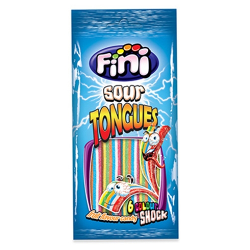 Picture of Bags Fini (6 Colour) Sour Strips 80g x12