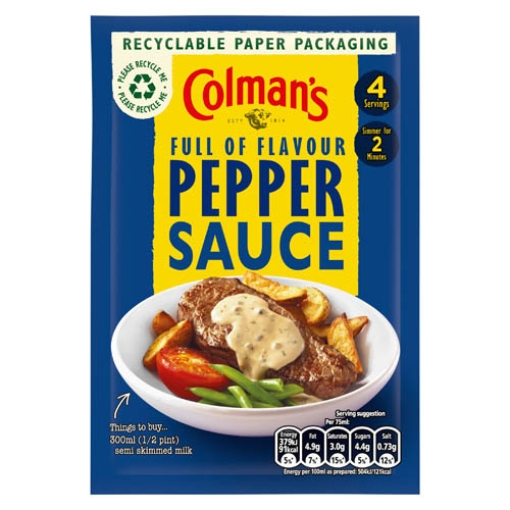 Picture of COLMANS Pepper Sauce 40g  x16