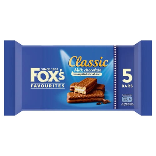 Picture of  Foxs Classic Milk Choc Bar 5pk x24