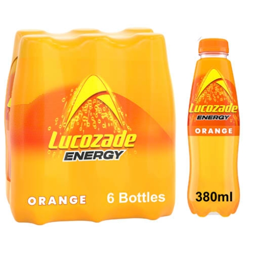 Picture of 380 Lucozade Orange Multi 6Pk x4 DRS