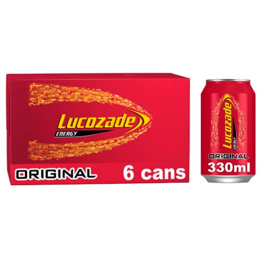 Picture of 330 Lucozade Original Can 6Pk x4 DRS