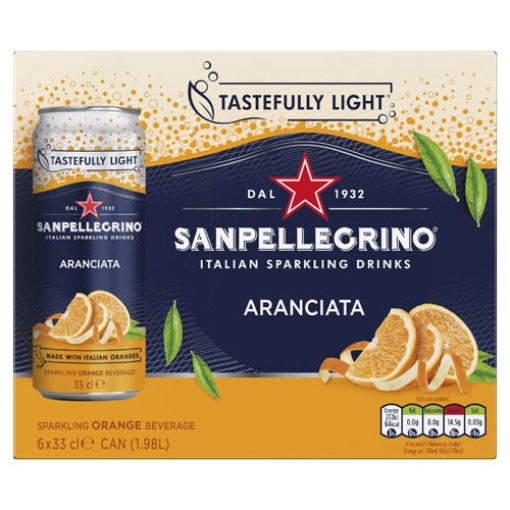 Picture of 330 San Pellegrino Orange 6PK x4 DRS