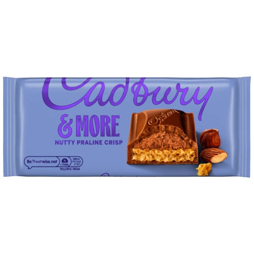 Picture of Lge Dairy Milk &More NuttyPralineCrisp 180g x15