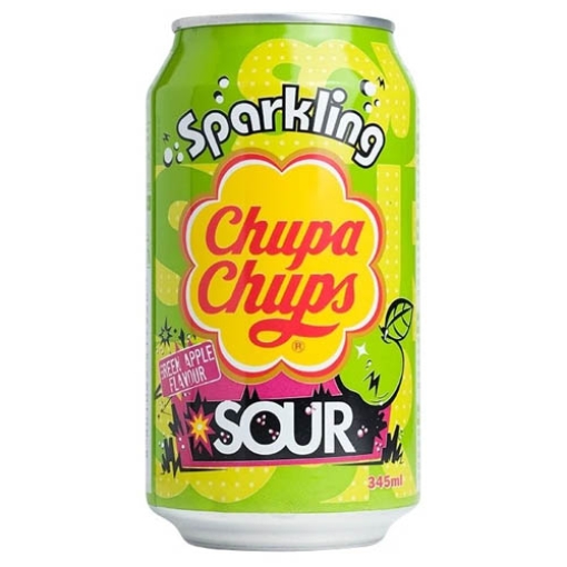 Picture of 345 Chupa Chupa Soda Sour Apple Can x24 DRS 