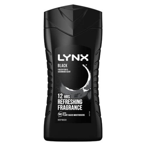 Picture of Lynx Bodywash 3in1 Gel Black 225ml x6 