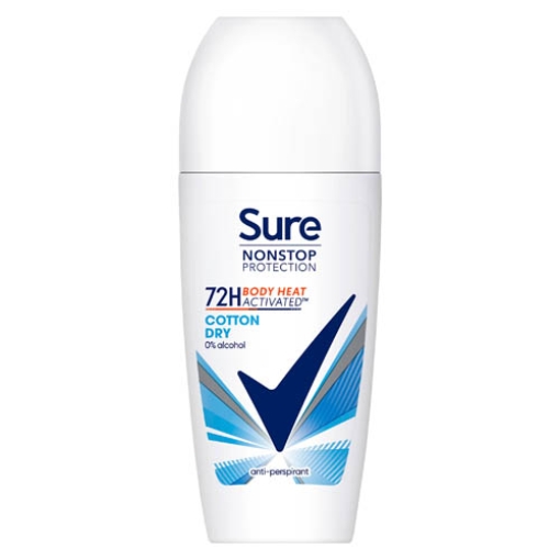 Picture of Sure Roll On Women COTTON DRY 50ml x6