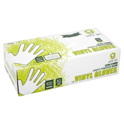 Picture of Case Glove Vinyl Blue XL WHat (Powder) 100 x10