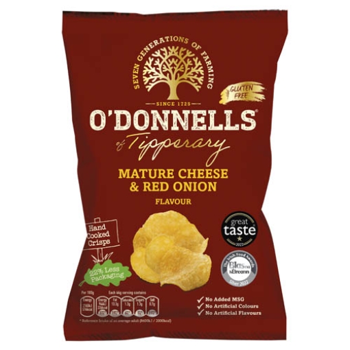 Picture of ODonnells Cheese & Onion GF 44g  x32