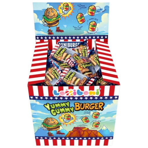 Picture of Yummy Gummy Burger Lolliboni 25c  x80