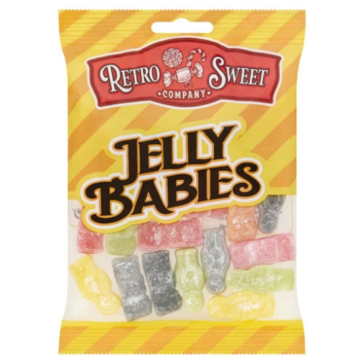 Picture of Bags Retro Sweets Jelly Babies 140g x18
