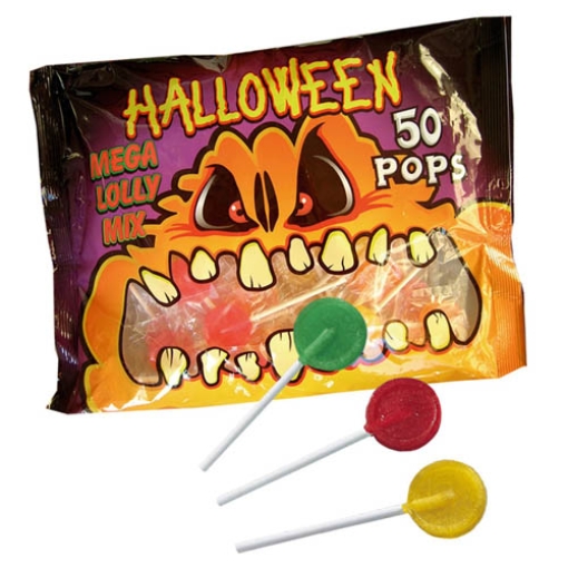 Picture of Halloween Mega Lolly Mix 50 pops 275G x12