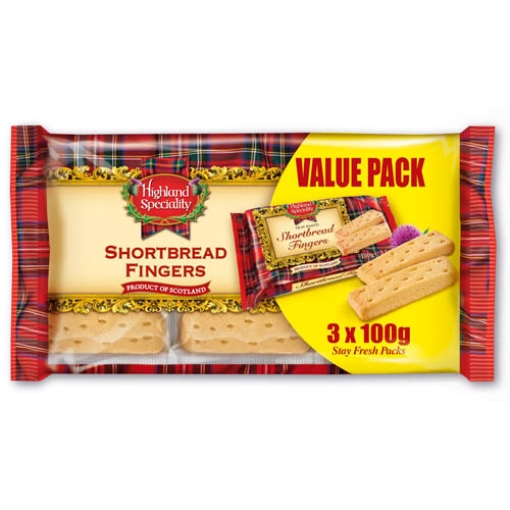 Picture of Highland Shortbread Fingers 3pk 100g x18