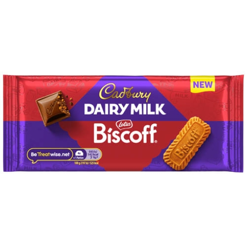 Picture of STD Biscoff 8Sq Bar Dairy Milk  54g x48 