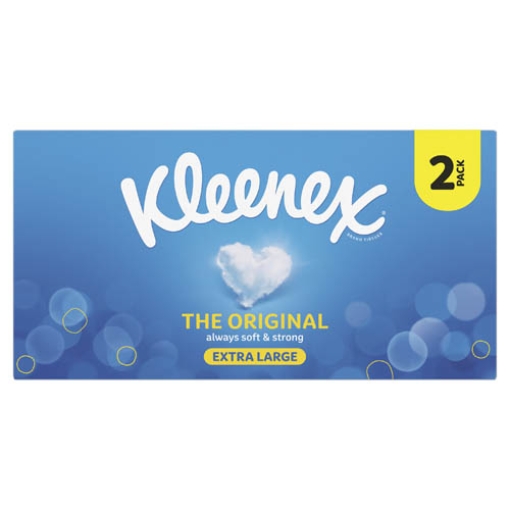 Picture of Kleenex Original Extra Large Tissues Twin Pk 54s x