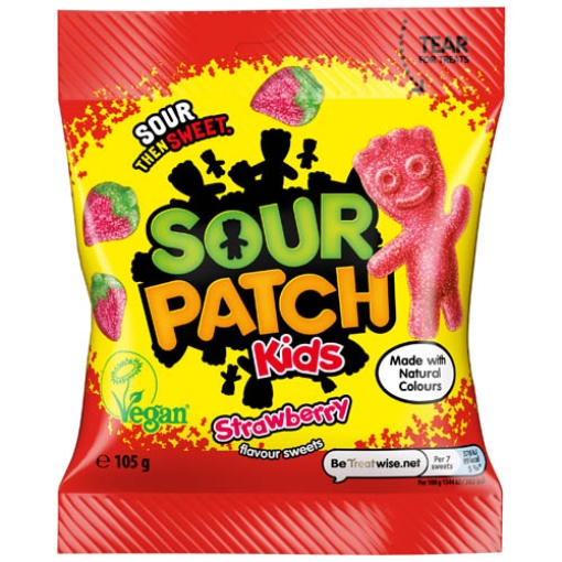 Picture of Bags Sour Patch Kids Strawberry 105g x10
