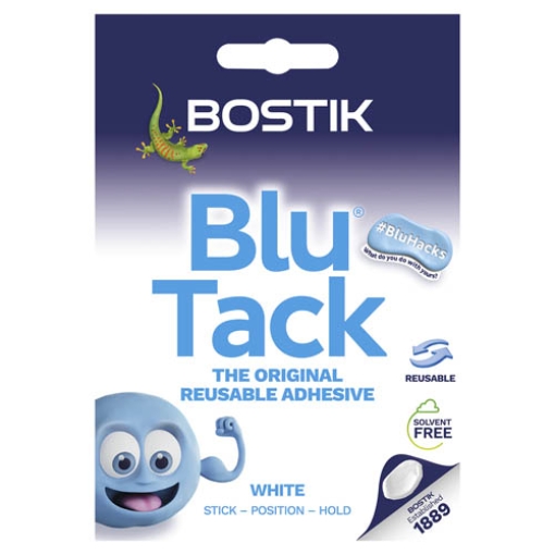 Picture of Bostik Blu Tack White Tack Handy Pack x12