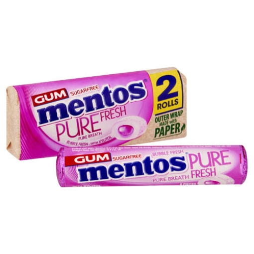 Picture of Mentos Gum Pure Bubble Fresh SF 31g x12