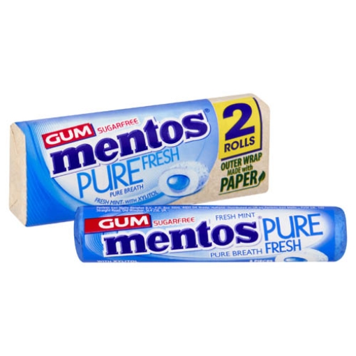 Picture of Mentos Gum Pure Fresh Mint SF 31g x12