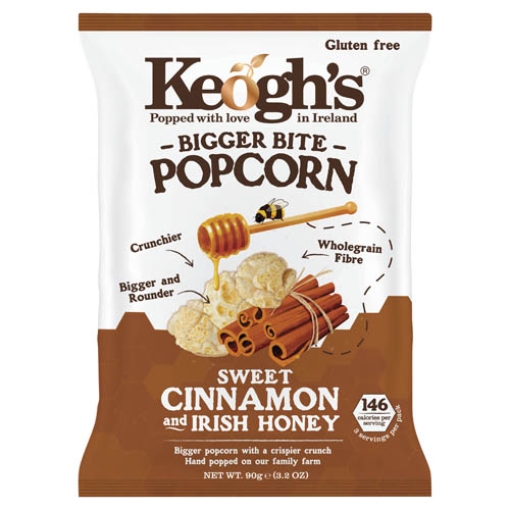Picture of Keoghs LGE Popcorn Cinammon & Irish Honey 90g x12