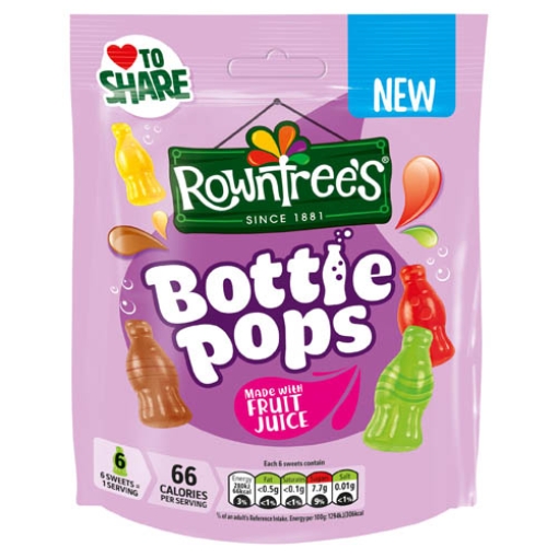 Picture of Pouch Rowntrees Bottle Pops 115g x10