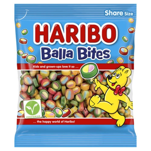 Picture of Bags Haribo Balla Bites Fruit140g x9