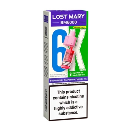 Picture of Lost Mary BM6K SBerry RBerry Cherry Refill 20mg x5