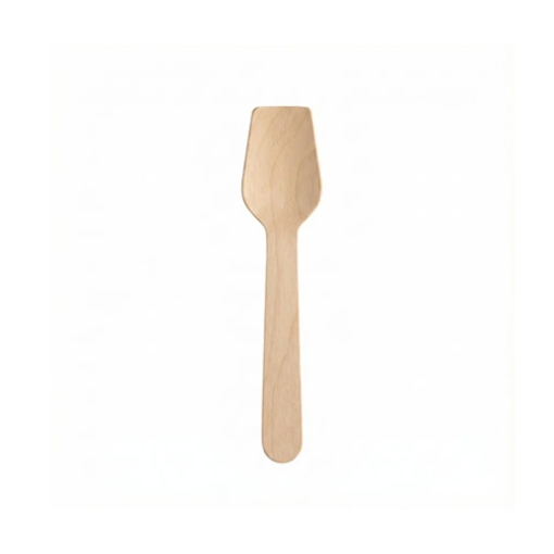 Picture of Case Wooden Ice Cream Spade spoon 100s x20