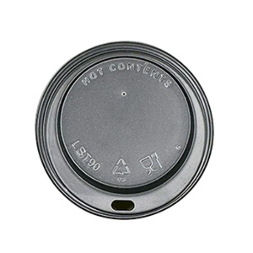 Picture of Case Lid Black Sip Thru 12oz 100s x10