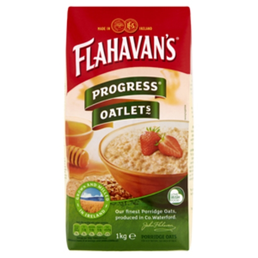 Picture of Flahavans Organic Porridge Oats 1kg x10