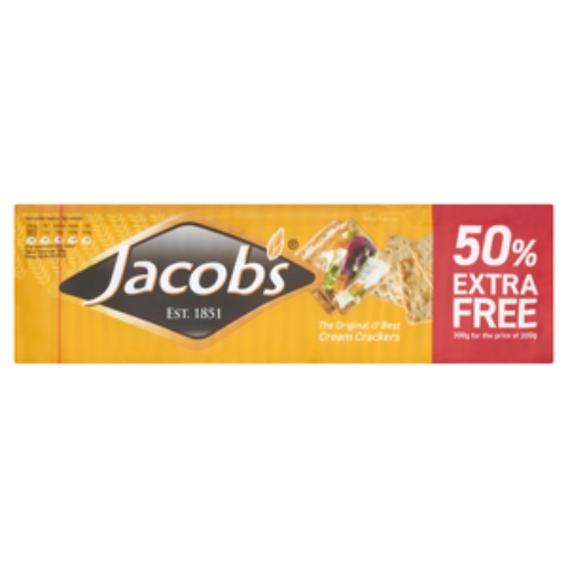 Picture of Jacobs Cream Cracker 200g+50% x24