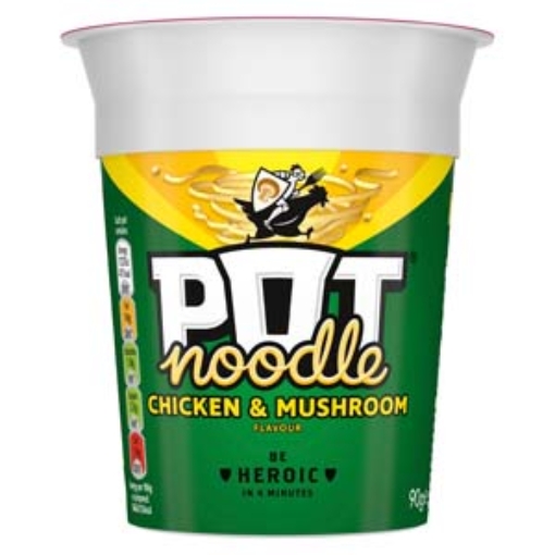 Picture of Pot Noodle Chicken & Mushroom 90g x12